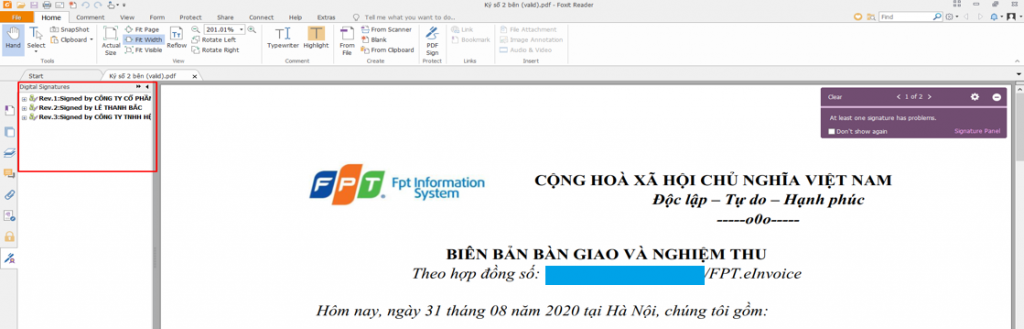 Xác định chữ ký số trên hợp đồng điện tử - 2